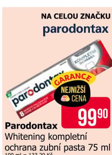 Pasta na zuby Whitening Kompletní ochrana Parodontax