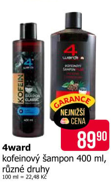 Šampon kofeinový 4ward
