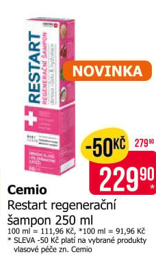 Šampon na vlasy Restart Cemio