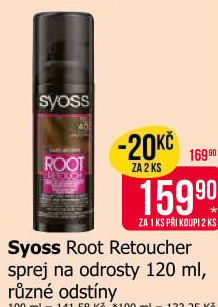 Sprej na odrosty Root Retoucher Syoss