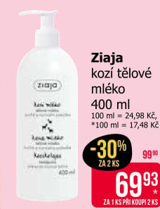 Tělové mléko Ziaja