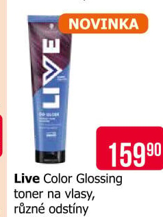 Toner na vlasy Live Color Glossing Schwarzkopf