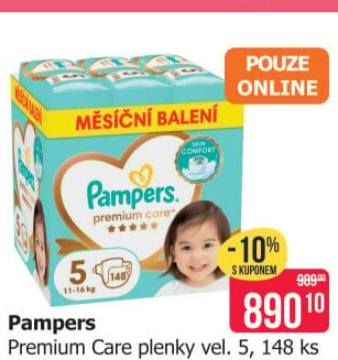 Pleny dětské Pampers Premium Care