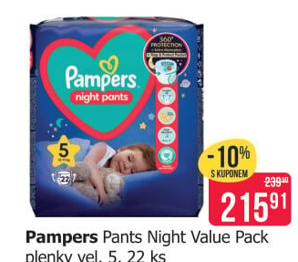 Pleny dětské PampersNight Pants