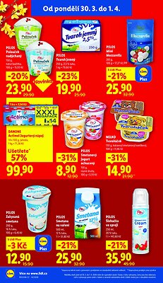 akční leták Lidl 30.3.2026-1.4.2026