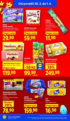 akční leták Lidl 30.3.2026-1.4.2026