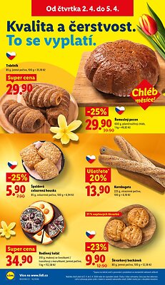 akční leták Lidl 2.4.2026-5.4.2026