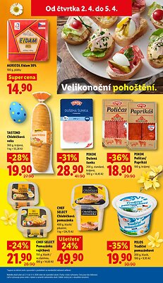akční leták Lidl 2.4.2026-5.4.2026