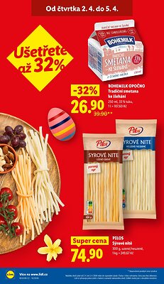 akční leták Lidl 2.4.2026-5.4.2026