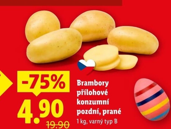 Brambory konzumní pozdní