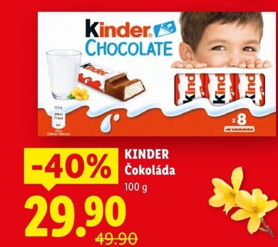 Čokoládky Kinder