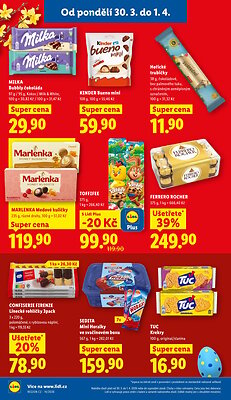 akční leták Lidl 30.3.2026-1.4.2026
