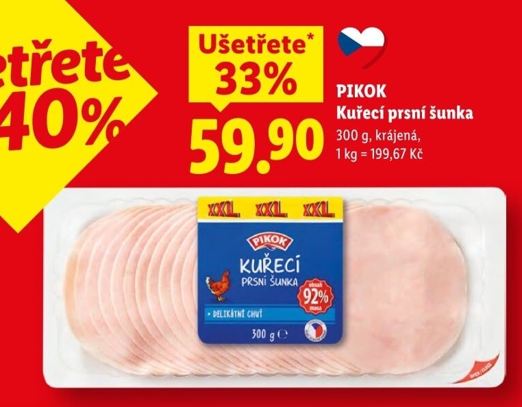 Šunka kuřecí prsní Pikok