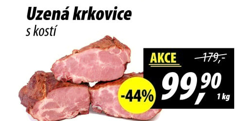 Uzená krkovice s kostí
