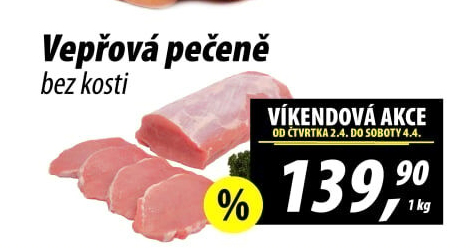 Vepřová pečeně bez kosti