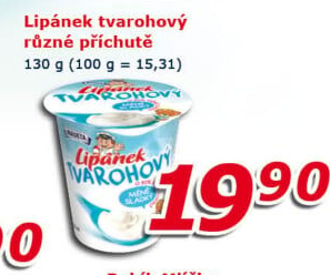 Dezert Lipánek tvarohový Madeta