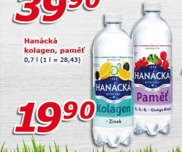 Funkční voda Hanáckákyselka
