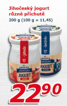 Jogurt ochucený jihočeský tradičníMadeta