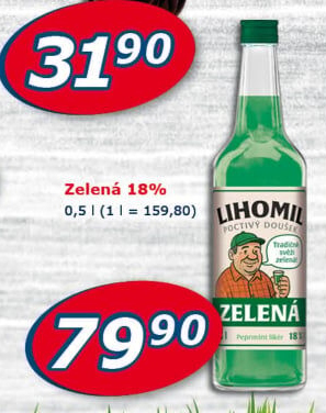 Likér Zelená Lihomil