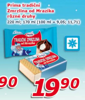 Tradiční zmrzlina od Mrazíka Prima