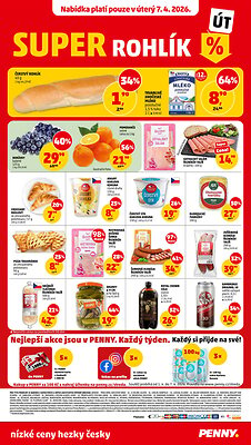 akční leták Penny Market 1.4.2026-7.4.2026