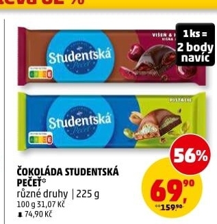Čokoláda Studentská pečeť Orion