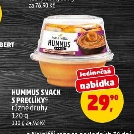 Hummus snack s preclíky Well Well