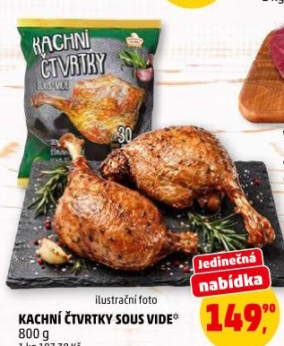 Kachní prsa sous vide Vodňanská kachna