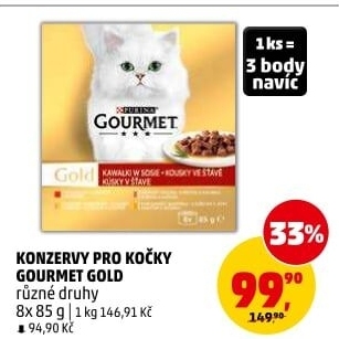 Konzerva pro kočky Gold Gourmet Purina