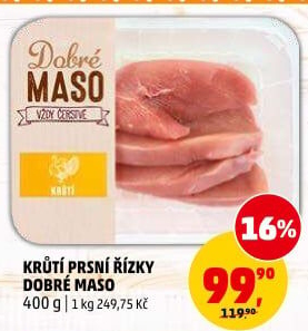 Krůtí prsní řízky Dobré maso