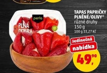 Papričky plněné plná dobra Perla