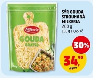 Sýr Gouda strouhaná Milkeria