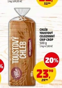 Toustový chléb celozrnný Crip Crop