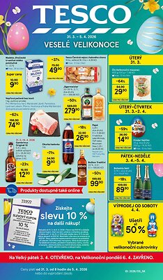 akční leták Tesco 31.3.2026-5.4.2026