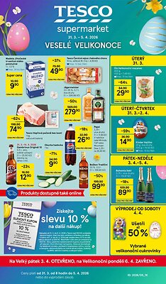 akční leták Tesco 31.3.2026-5.4.2026