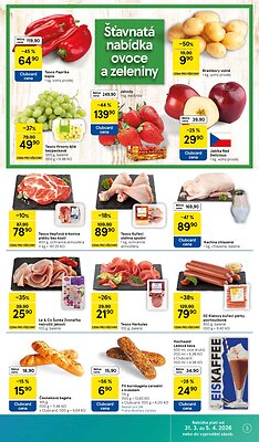 akční leták Tesco 31.3.2026-5.4.2026