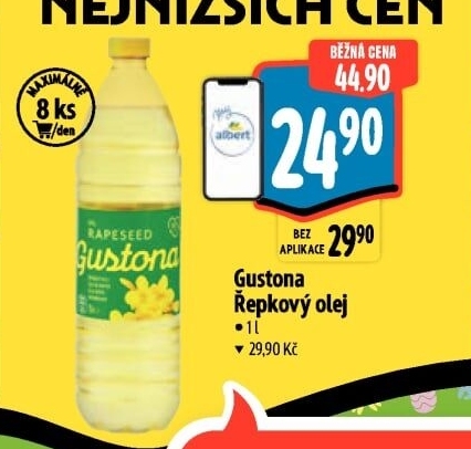 Řepkový olej Gustona