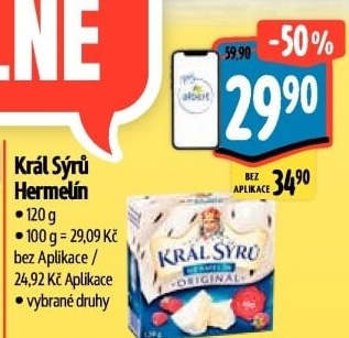 Sýr Hermelín Král sýrů