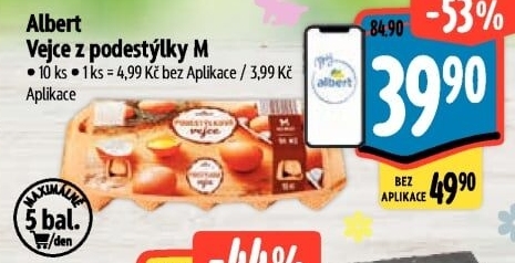 Vejce z podestýlky M Albert - Albert akcniletaky.com