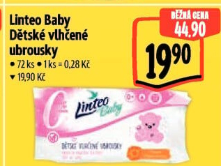 Vlhčené ubrousky dětské Linteo Baby