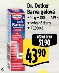 Barva potravinářská gelová Dr. Oetker