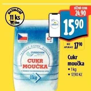 Cukr moučka Cukrovar Vrbátky