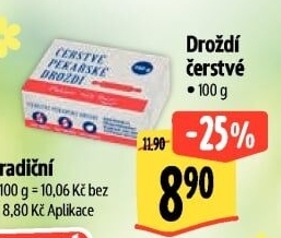 Droždí čerstvé