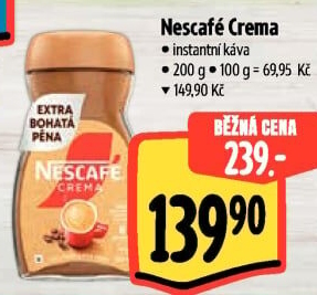 Instantní káva Nescafé Crema