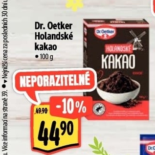 Kakao holandské Dr. Oetker