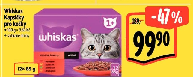 Kapsičky pro kočky Whiskas