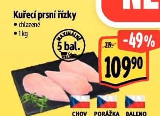 Kuřecí prsní řízky