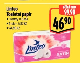 Toaletní papír 3vrstvý Linteo