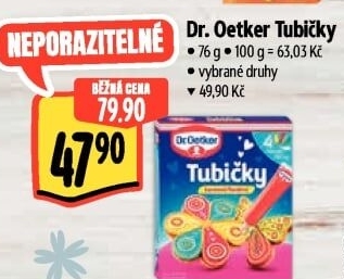 Zdobicí tubičky Dr. Oetker