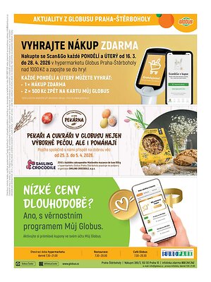 akční leták Globus 1.4.2026-7.4.2026